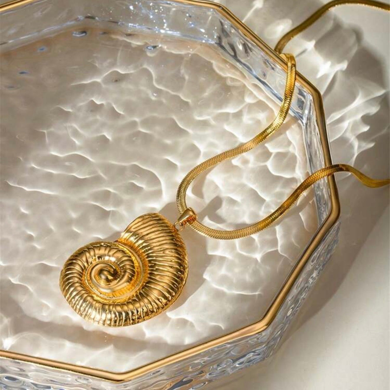 Golden Spiral  Necklace