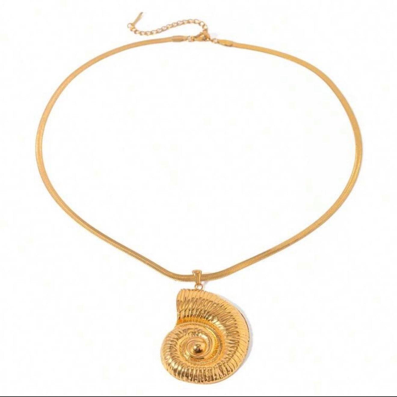 Golden Spiral  Necklace