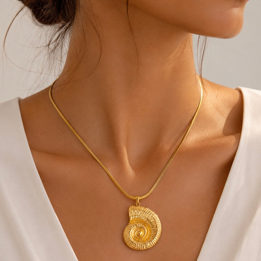 Golden Spiral  Necklace