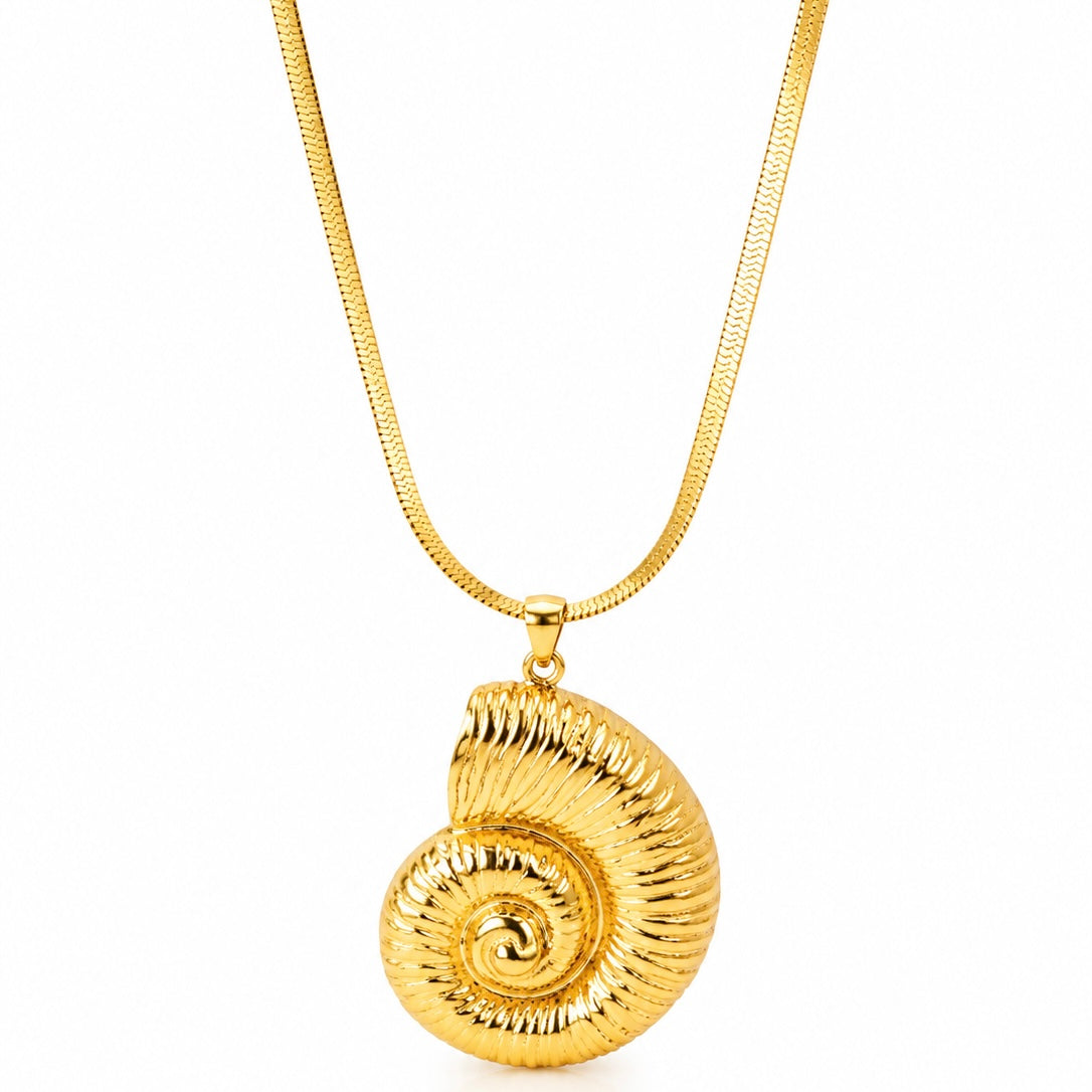 Goldene Spiral-Halskette